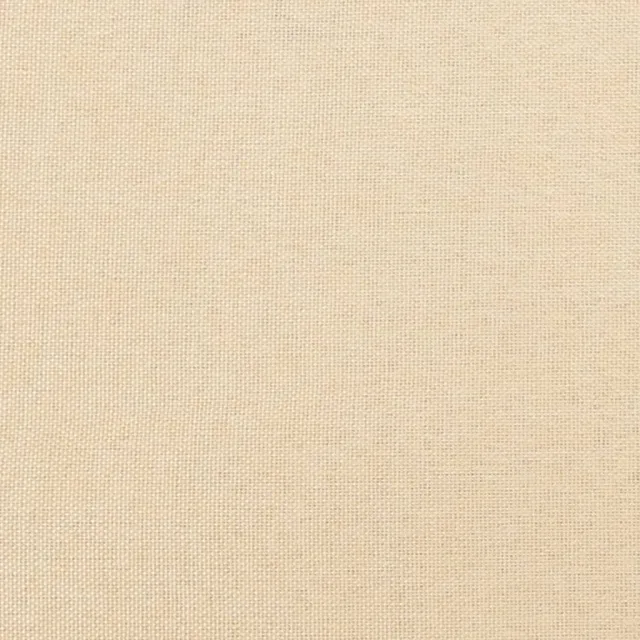 Fauteuil avec pieds à bascule et tabouret Crème Tissu