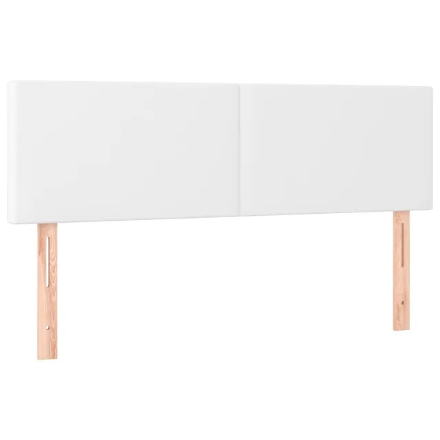 Tête de lit à LED Blanc 144x5x78/88 cm Similicuir