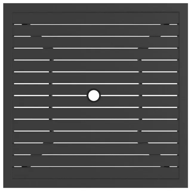 Table de jardin Anthracite 81,5x81,5x72 cm Acier