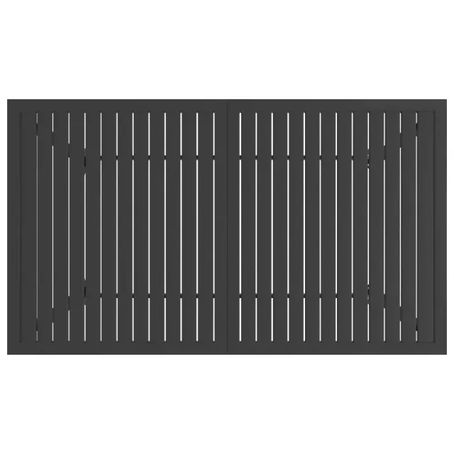 Table de jardin Anthracite 140x80x72 cm Acier