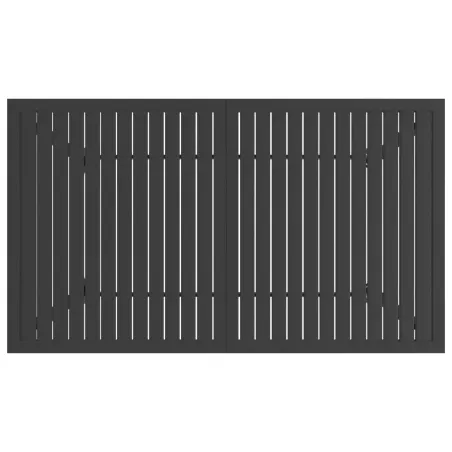 Table de jardin Anthracite 140x80x72 cm Acier