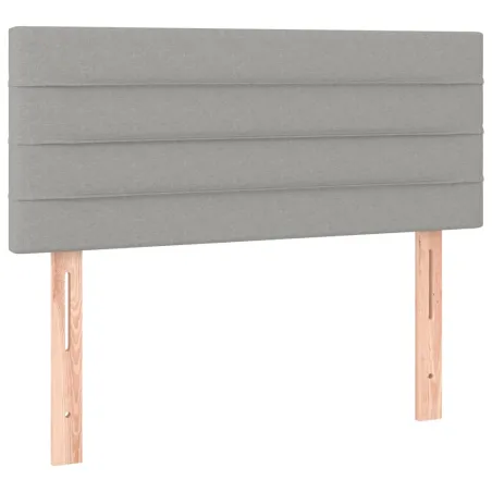 Tête de lit à LED Gris clair 80x5x78/88 cm Tissu