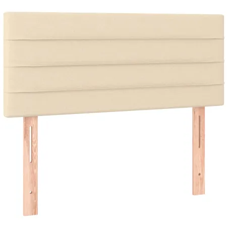 Tête de lit à LED Crème 100x5x78/88 cm Tissu