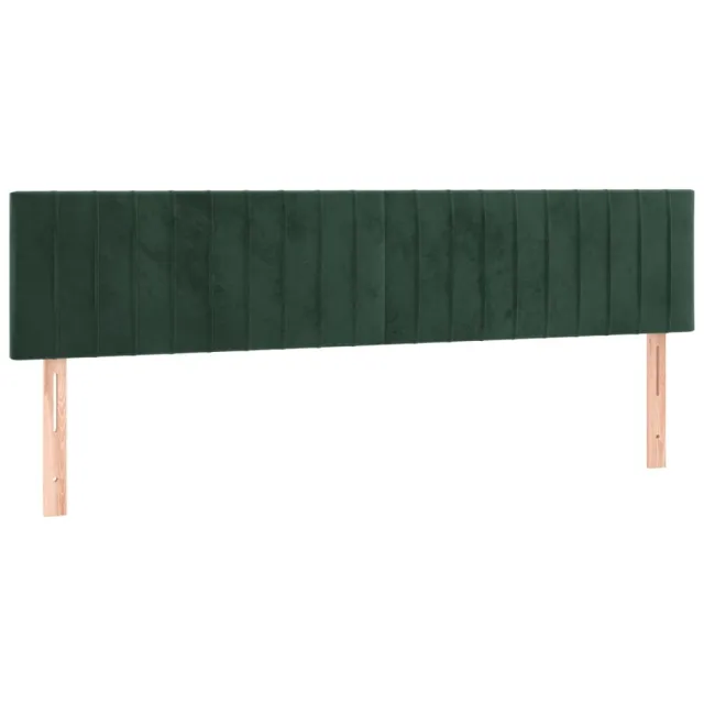 Tête de lit à LED Vert foncé 180x5x78/88 cm Velours