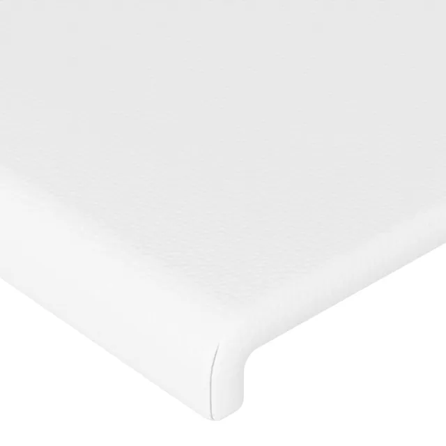 Tête de lit à LED Blanc 100x5x118/128 cm Similicuir