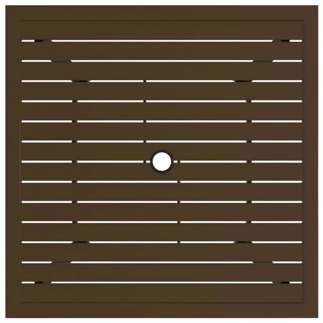 Table de jardin Marron 81,5x81,5x72 cm Acier