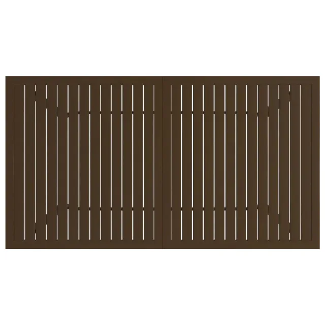Table de jardin Marron 140x80x72 cm Acier