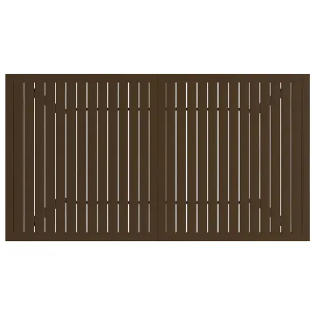 Table de jardin Marron 140x80x72 cm Acier