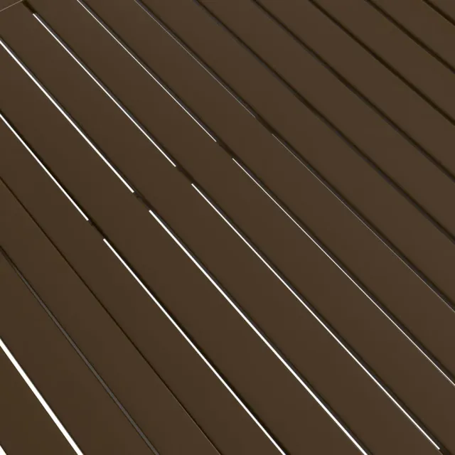 Table de jardin Marron 140x80x72 cm Acier