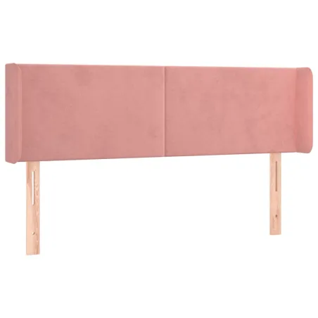 Tête de lit à LED Rose 147x16x78/88 cm Velours