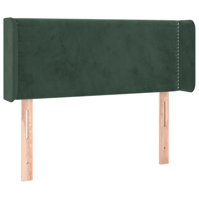 Tête de lit à LED Vert foncé 103x16x78/88 cm Velours