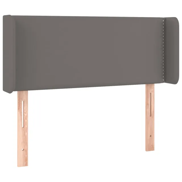 Tête de lit à LED Gris 83x16x78/88 cm Similicuir