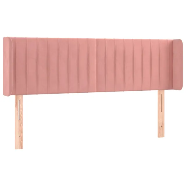 Tête de lit à LED Rose 147x16x78/88 cm Velours