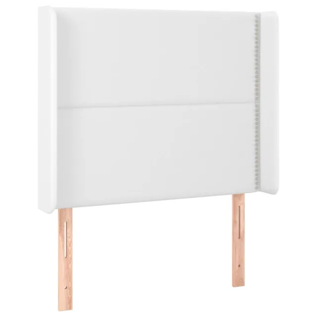 Tête de lit à LED Blanc 103x16x118/128 cm Similicuir