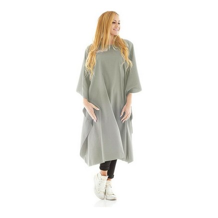 Mantella per Parrucchieri Xanitalia Pro Capa Grigio con botones (130 x