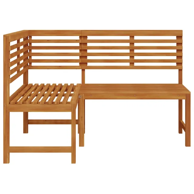 Banc d'angle de jardin 140 cm Bois solide d'acacia