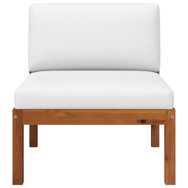 Salon de jardin 2 pièces avec coussins en bois d'acacia et corde