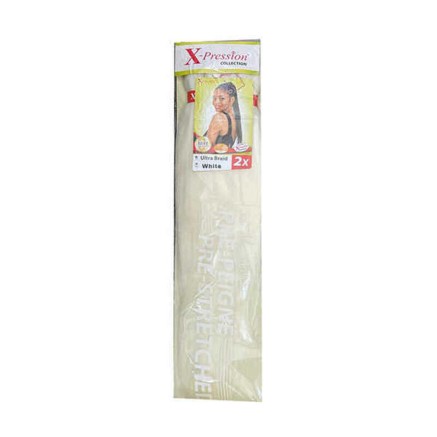 Extensions pour les Cheveux  X-Pression       Blanc