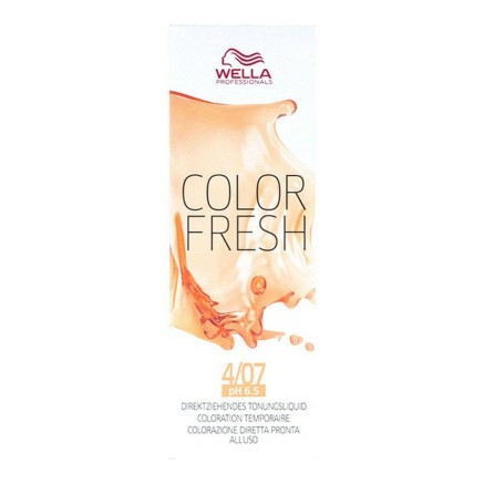 Tintura Semipermanente Color Fresh Wella Color Fresh Nº 4/07 (75 ml) 2