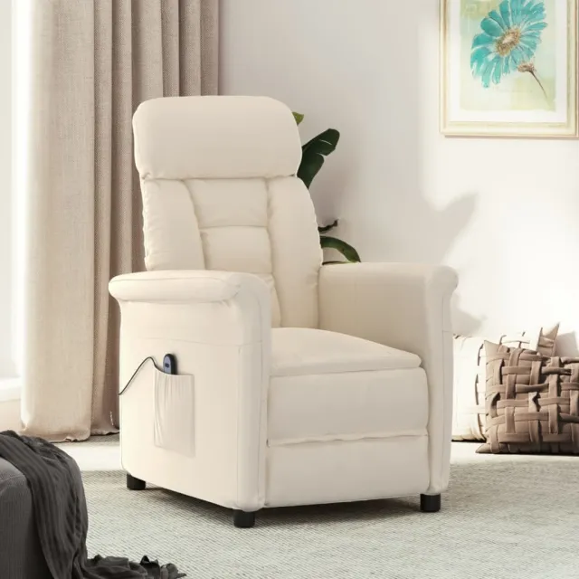 Fauteuil inclinable électrique Beige Microfibre