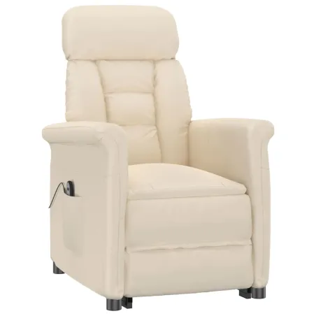Fauteuil inclinable électrique Beige Microfibre