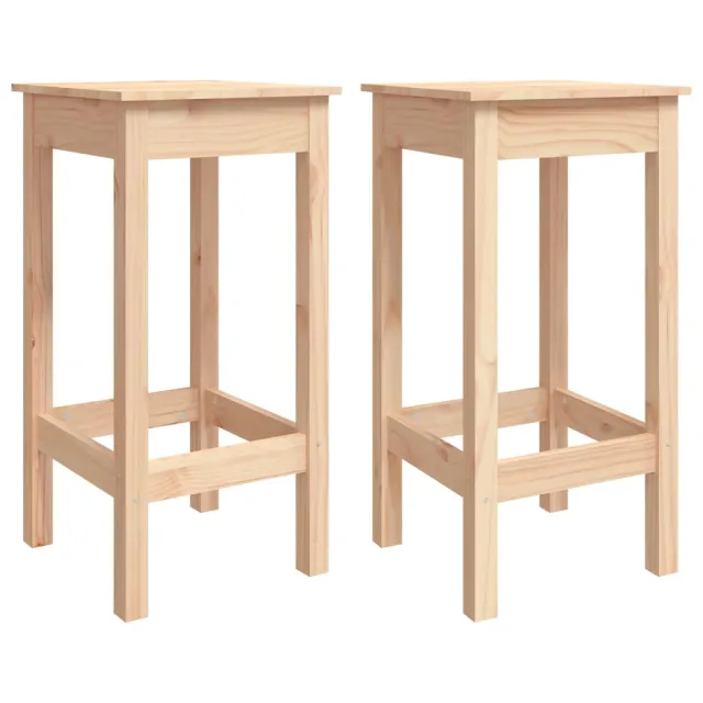 Ensemble de bar 3 pcs Bois de pin massif