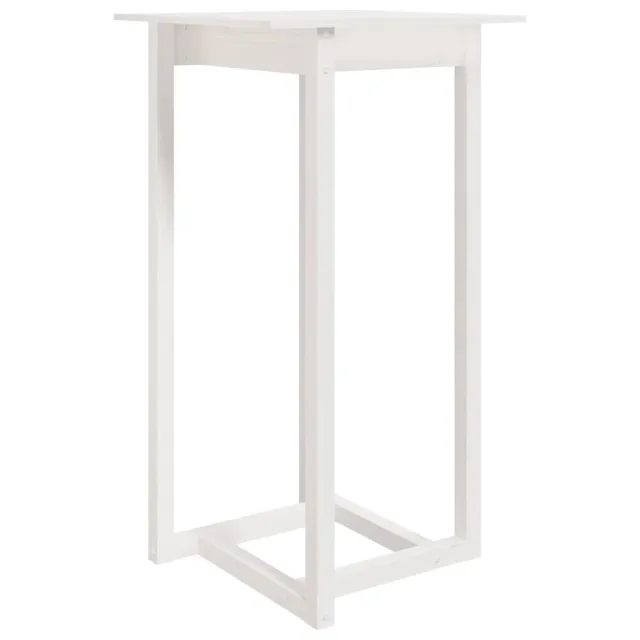 Ensemble de bar 3 pcs Blanc Bois de pin massif