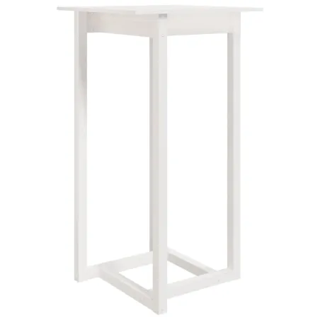 Ensemble de bar 3 pcs Blanc Bois de pin massif