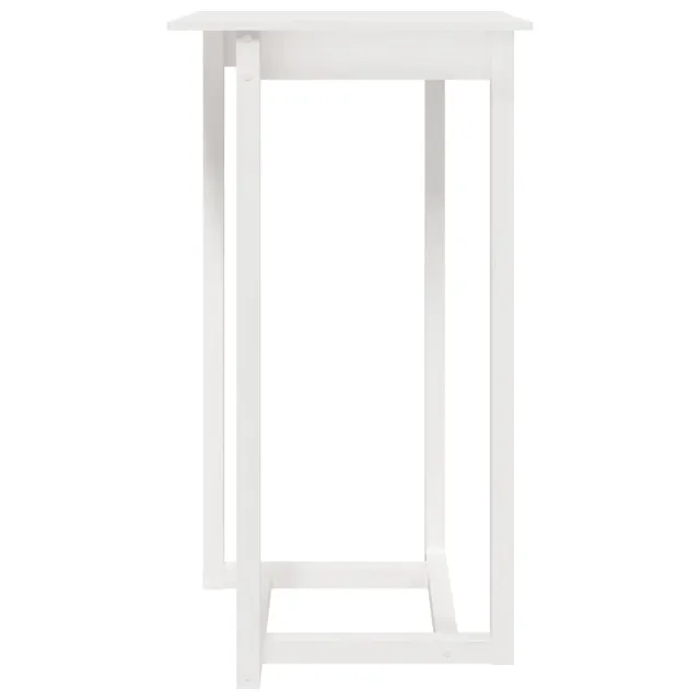 Ensemble de bar 3 pcs Blanc Bois de pin massif