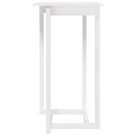 Ensemble de bar 3 pcs Blanc Bois de pin massif