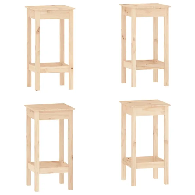Ensemble de bar 5 pcs Bois de pin massif