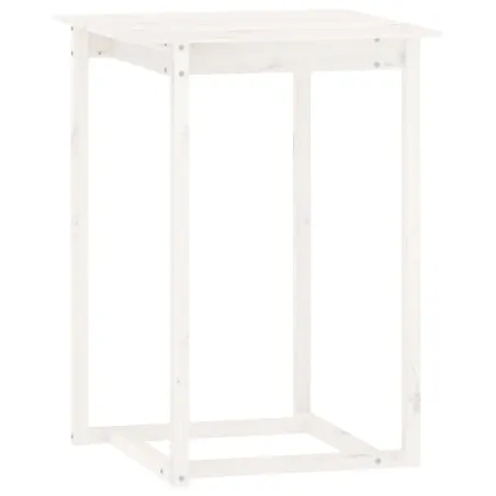 Ensemble de bar 5 pcs Blanc Bois de pin massif