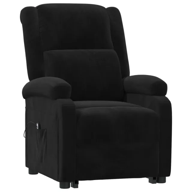 Fauteuil noir velours