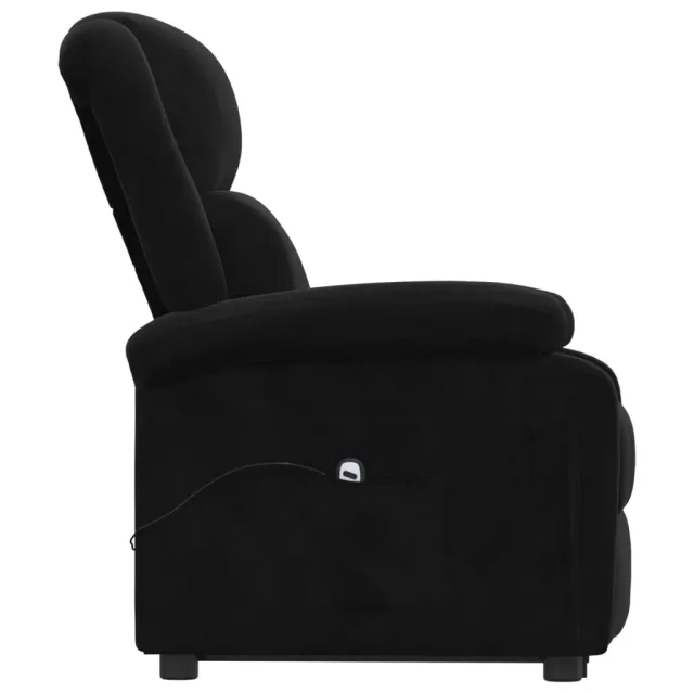 Fauteuil noir velours