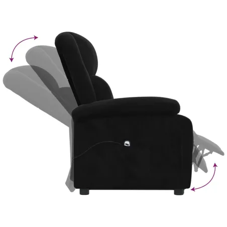 Fauteuil noir velours