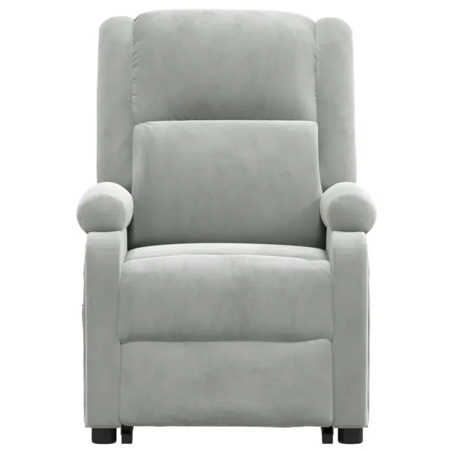 Fauteuil de massage Gris clair Velours