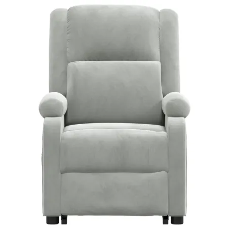 Fauteuil de massage Gris clair Velours
