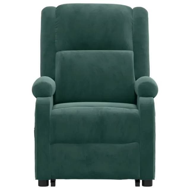 Fauteuil de massage Vert foncé Velours