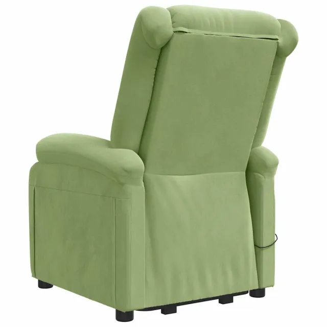 Fauteuil de massage Vert clair Velours