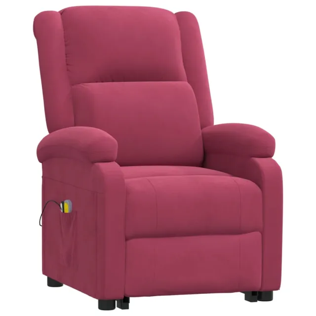 Fauteuil de massage Rouge bordeaux Velours