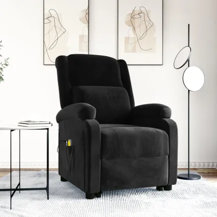 Fauteuil de massage Noir Velours