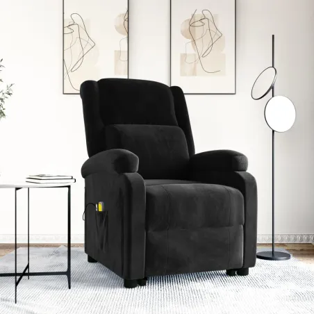 Fauteuil de massage Noir Velours