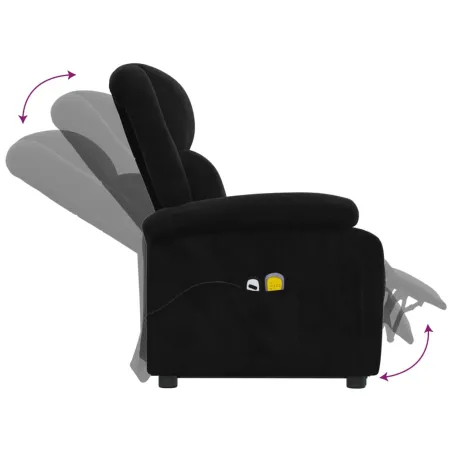 Fauteuil de massage Noir Velours