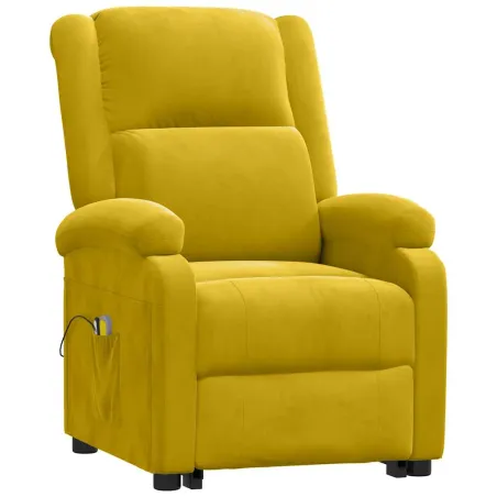 Fauteuil de massage Jaune Velours