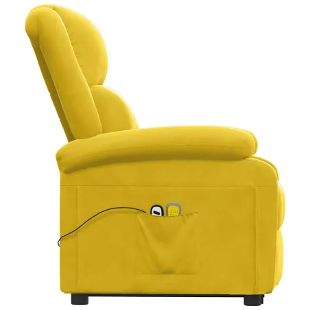 Fauteuil de massage Jaune Velours