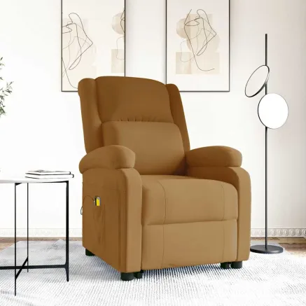 Fauteuil de massage Marron Velours