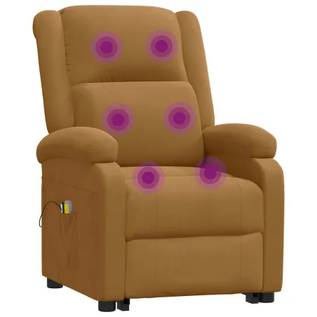 Fauteuil de massage Marron Velours