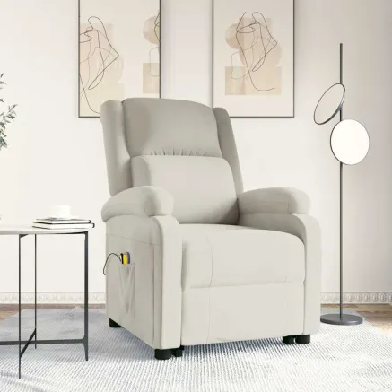 Fauteuil de massage Crème Velours