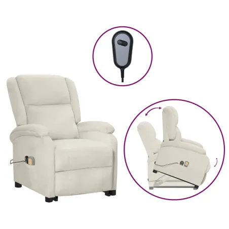 Fauteuil de massage Crème Velours