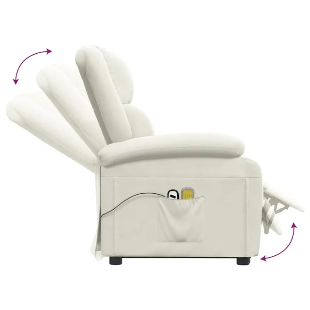 Fauteuil de massage Crème Velours